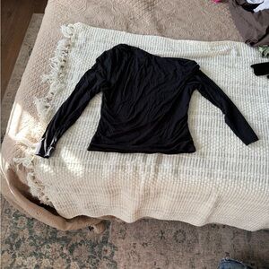 Abercrombie Asymmetrical Black Women's Top